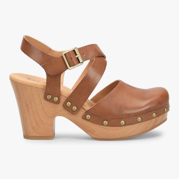 Kork’s Abloom Women's Brown Leather Clogs - Picture 2 of 9